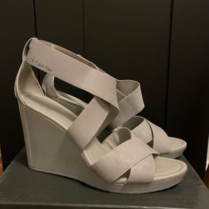 Calvin Klein wedge sandals